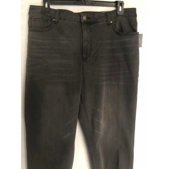John Mark Women's 20W Wild Side Jeans in Charcoal NEW - Picture 2 of 8